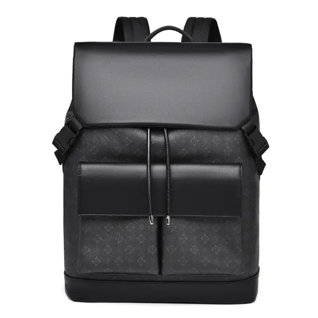 Sac Vintage en Cuir Noir - Bandoulière Réglable