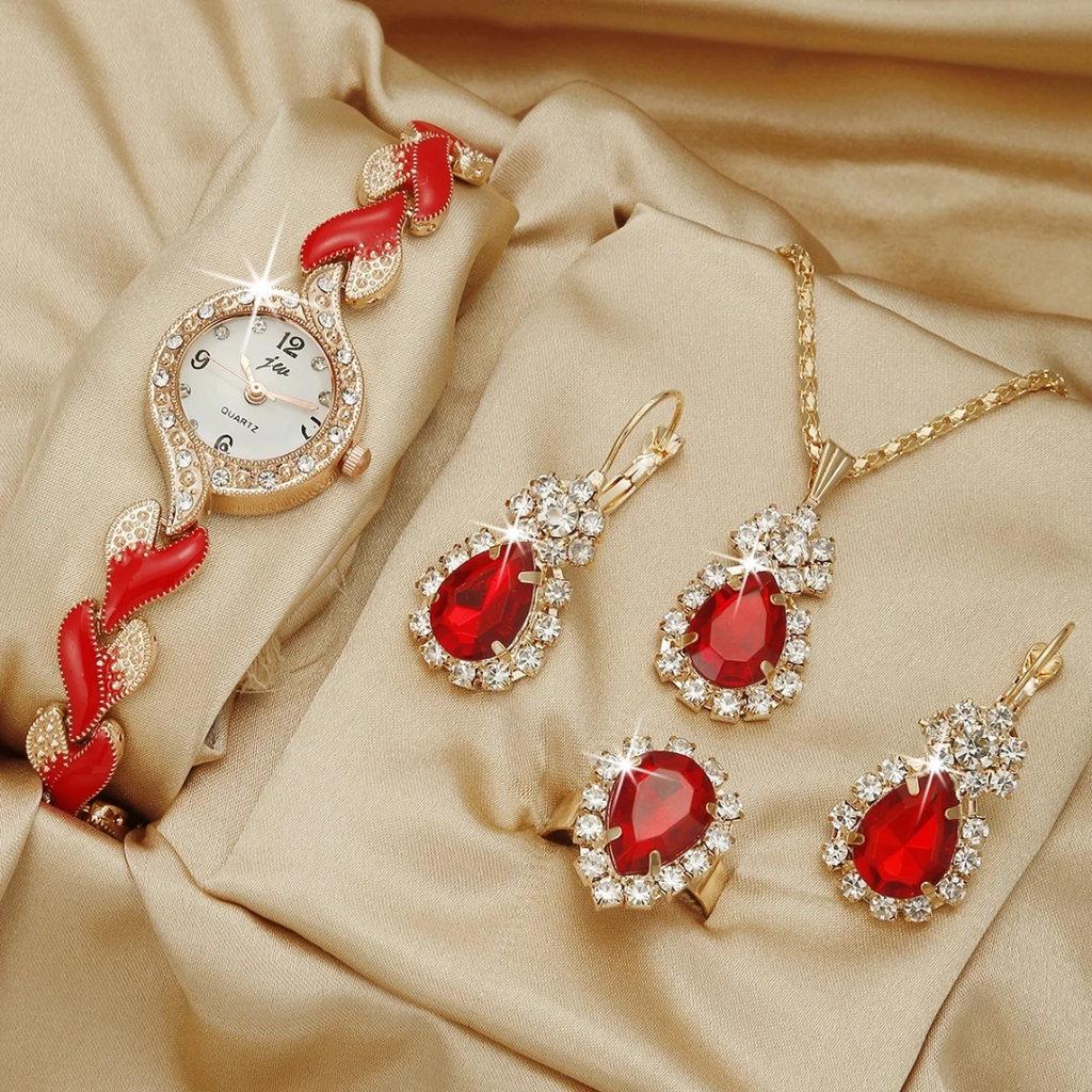 Eclats Rubis - Ensemble de bijoux