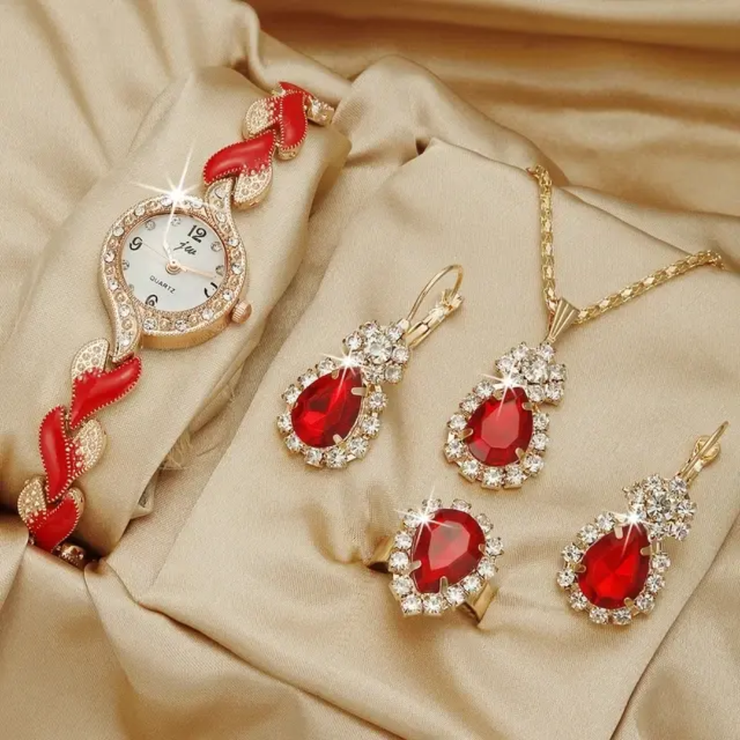 Eclats Rubis - Ensemble de bijoux